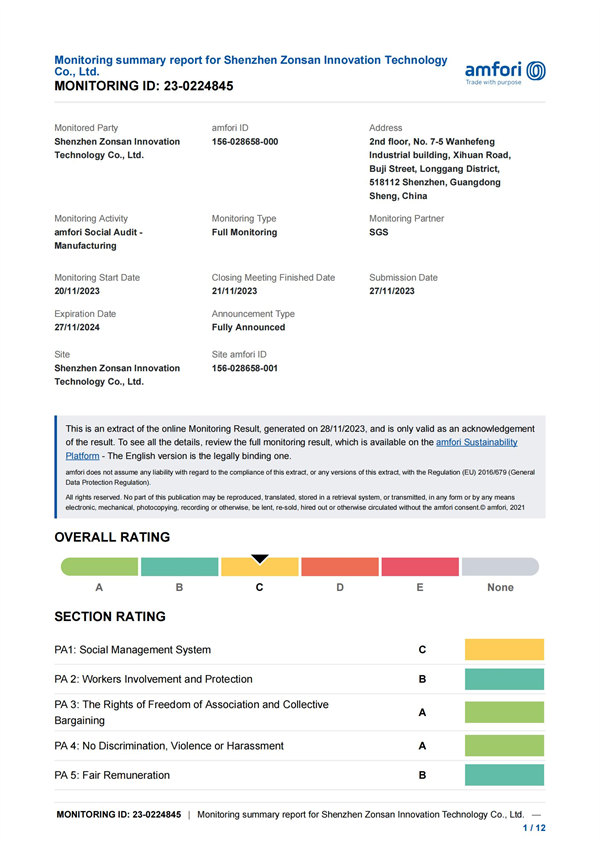 BSCI Certification