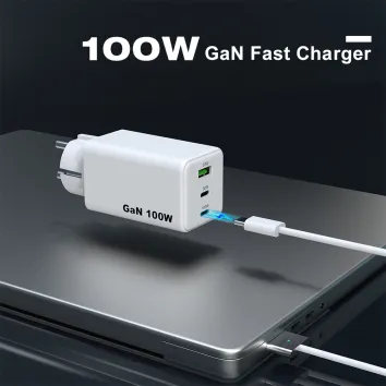 100w Gan Portable Fast Charger Adapter PD 100W 5V 2A USB Type-C Wall Super Phone Charger | ZX-3U31T