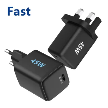 45W USB C Ladegerät Mobiltelefon Ladegerät BSCI GRS Universal Tragbares Gan Wall Fast Ladegerät |ZX-1U53T