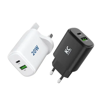 Fabrikpreis PD 20W + 18W Stecker GaN Typ C -Stromadapter USB Fast Ladegerät für iPhone 15/14/12/12/Samsung Android