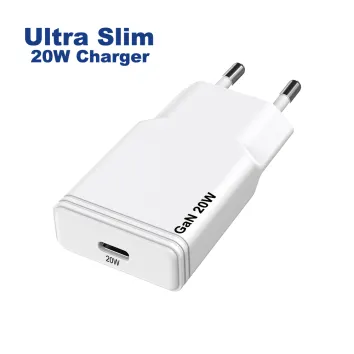 Portable 20W Charger Ultra Thin EU KR Universal 20w 18w PD Universal Fast Charge Type C USB GaN Wall Phone Charger | ZX-1U71T